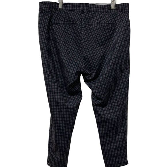 Kut from the Kloth | Plaid Pants Elizabeth Ankle Straight Leg Trouser- Size 14 W - Picture 8 of 8
